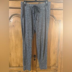 GapFit Brush Tech Jersey- Gray Drawstring Joggers - M